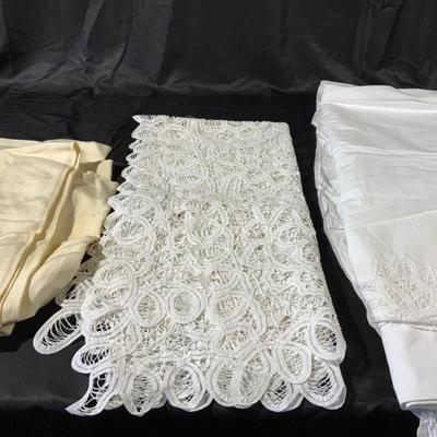 Lot of Vintage to Now tablecloths including table runners