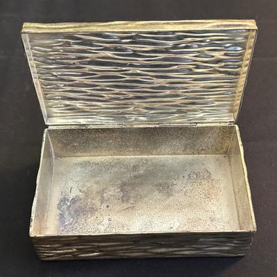 Vintage Sterling Silver Money Clip and Lot of Vintage Jewelry Boxes