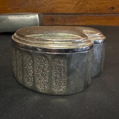 Vintage Sterling Silver Money Clip and Lot of Vintage Jewelry Boxes