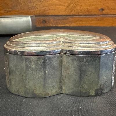 Vintage Sterling Silver Money Clip and Lot of Vintage Jewelry Boxes