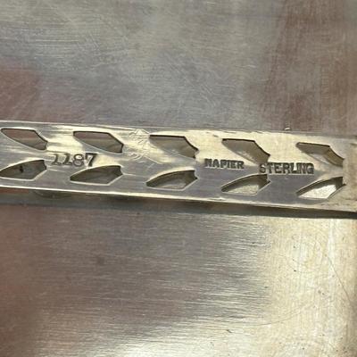 Vintage Sterling Silver Money Clip and Lot of Vintage Jewelry Boxes