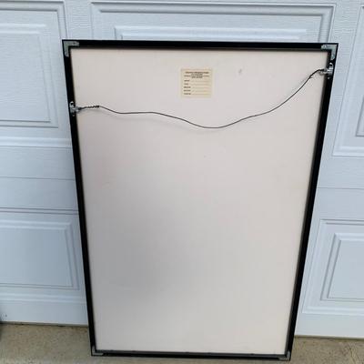 LOT 257 A: Framed Hollywood Mickey Gilded Mirror & 60th Anniversary Mickey Mouse Poster