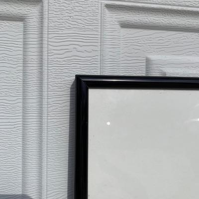 LOT 257 A: Framed Hollywood Mickey Gilded Mirror & 60th Anniversary Mickey Mouse Poster