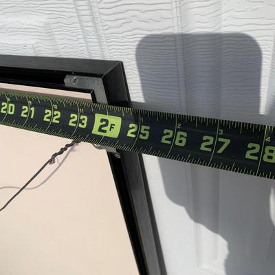 LOT 257 A: Framed Hollywood Mickey Gilded Mirror & 60th Anniversary Mickey Mouse Poster