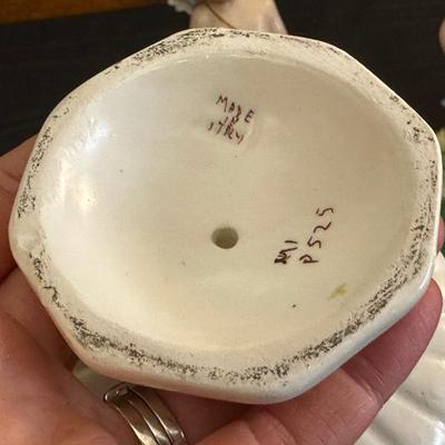 Vintage Porcelain FASOLD & STAUCH Cherubs and a Pair of Italian Grape Candle Holders