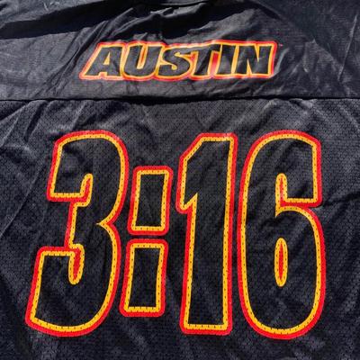 LOT 259 B: WWF Stone Cold Steve Austin 3:16th Division Jersey Size Large