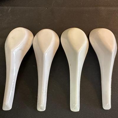 Lot of Beautiful Oriental Items including Porcelain Soup Spoons from Japan