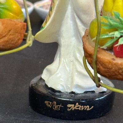 Lot of Beautiful Oriental Items including Porcelain Soup Spoons from Japan