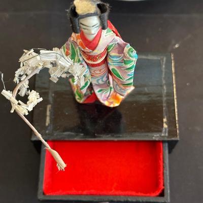 Lot of Beautiful Oriental Items including Porcelain Soup Spoons from Japan