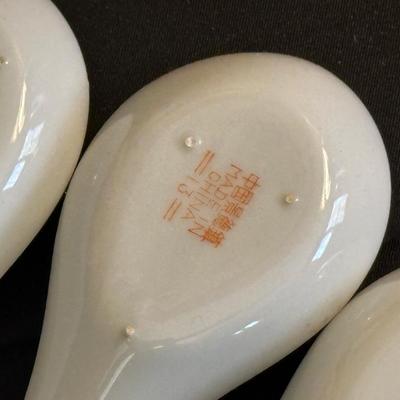 Lot of Beautiful Oriental Items including Porcelain Soup Spoons from Japan