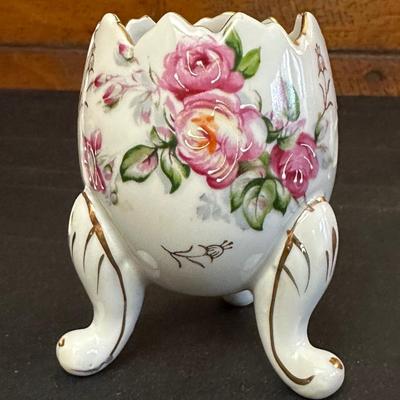 Lot of Vintage Rose Patterned Porcelain & China Trinkets