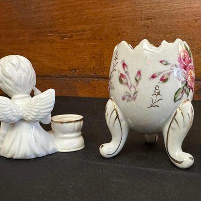 Lot of Vintage Rose Patterned Porcelain & China Trinkets
