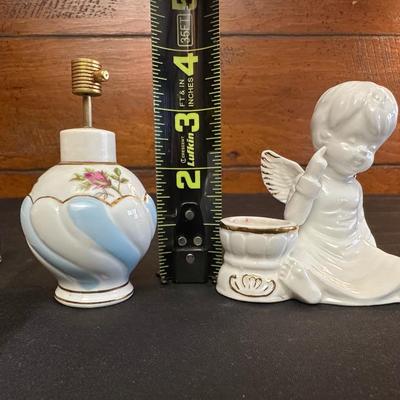 Lot of Vintage Rose Patterned Porcelain & China Trinkets