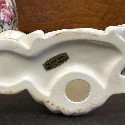 Lot of Vintage Rose Patterned Porcelain & China Trinkets