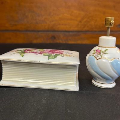 Lot of Vintage Rose Patterned Porcelain & China Trinkets