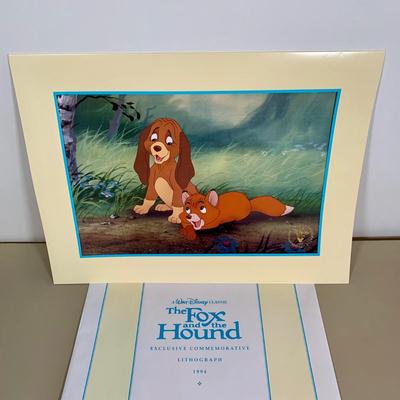 LOT 264 B: The Disney Store Exclusive Commemorative Lithograph Collection; The Aristocats, Aladdin, Snow White And The Seven Dwarfs,...