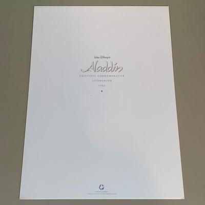 LOT 264 B: The Disney Store Exclusive Commemorative Lithograph Collection; The Aristocats, Aladdin, Snow White And The Seven Dwarfs,...