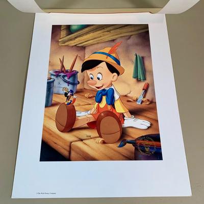 LOT 264 B: The Disney Store Exclusive Commemorative Lithograph Collection; The Aristocats, Aladdin, Snow White And The Seven Dwarfs,...