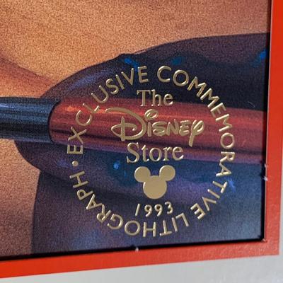 LOT 264 B: The Disney Store Exclusive Commemorative Lithograph Collection; The Aristocats, Aladdin, Snow White And The Seven Dwarfs,...