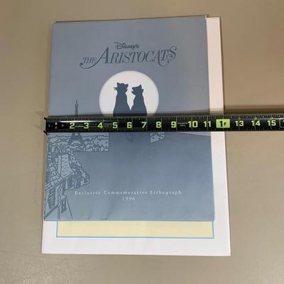 LOT 264 B: The Disney Store Exclusive Commemorative Lithograph Collection; The Aristocats, Aladdin, Snow White And The Seven Dwarfs,...