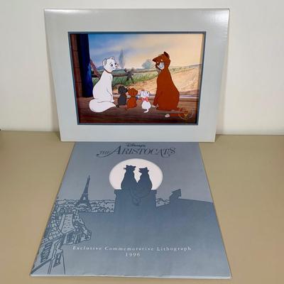 LOT 264 B: The Disney Store Exclusive Commemorative Lithograph Collection; The Aristocats, Aladdin, Snow White And The Seven Dwarfs,...