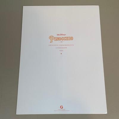 LOT 264 B: The Disney Store Exclusive Commemorative Lithograph Collection; The Aristocats, Aladdin, Snow White And The Seven Dwarfs,...