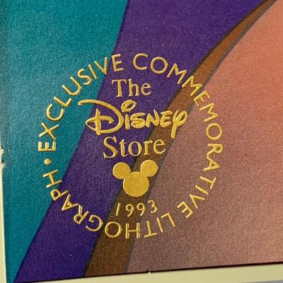LOT 264 B: The Disney Store Exclusive Commemorative Lithograph Collection; The Aristocats, Aladdin, Snow White And The Seven Dwarfs,...