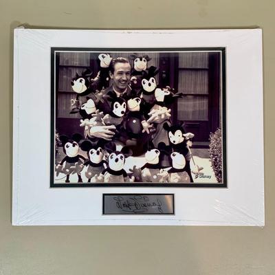 LOT 265 B: NIP Sealed Walt Disney Photo Prints w/ Signature Plaques