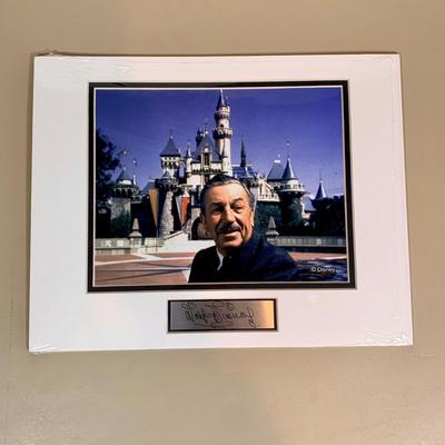 LOT 265 B: NIP Sealed Walt Disney Photo Prints w/ Signature Plaques