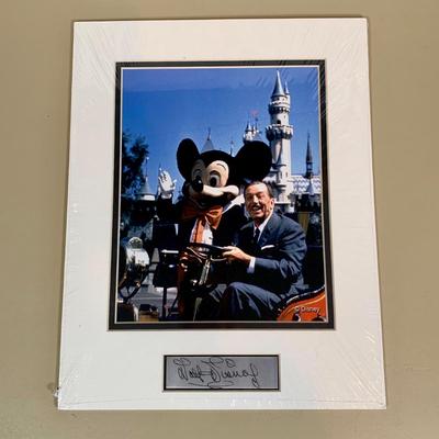 LOT 265 B: NIP Sealed Walt Disney Photo Prints w/ Signature Plaques