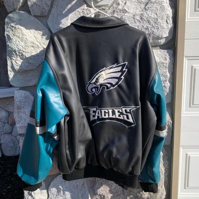 LOT 266 A: NFL Philadelphia Eagles Polyvinyl Size X-Large Jacket