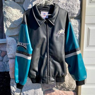 LOT 266 A: NFL Philadelphia Eagles Polyvinyl Size X-Large Jacket