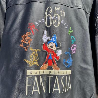 LOT 268 A: Walt Disney Collectibles Limited Edition 1 of 600 65th Anniversary Fantasia Size Medium Leather Jacket