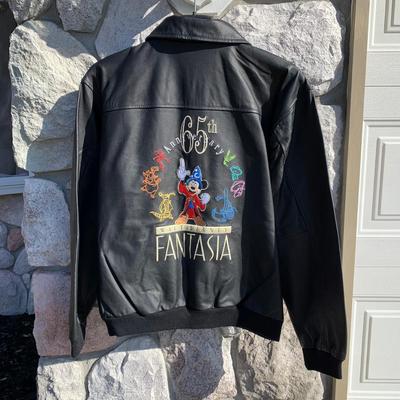 LOT 268 A: Walt Disney Collectibles Limited Edition 1 of 600 65th Anniversary Fantasia Size Medium Leather Jacket