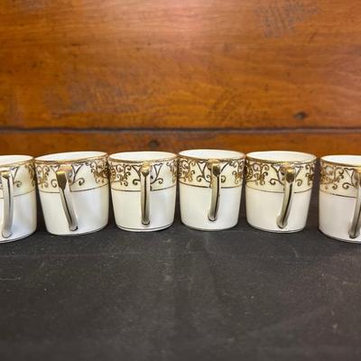 Noritake Handpainted with Hints Gold Tea Set