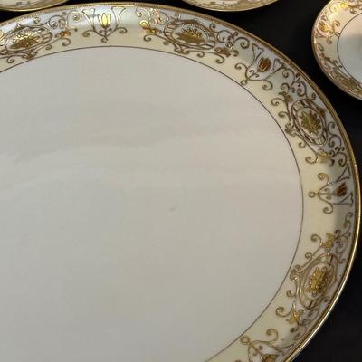 Noritake Handpainted with Hints Gold Tea Set