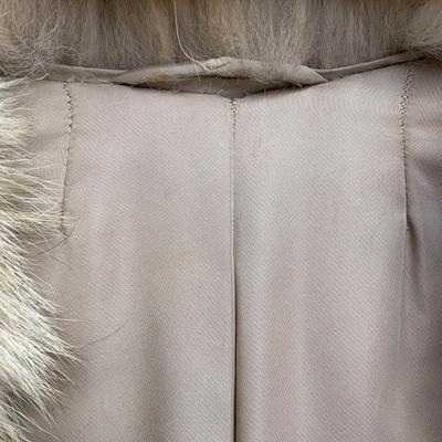 LOT 274 A: Vintage Long Trench Style Genuine Fur Coat & Jacket
