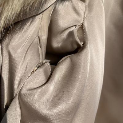 LOT 274 A: Vintage Long Trench Style Genuine Fur Coat & Jacket