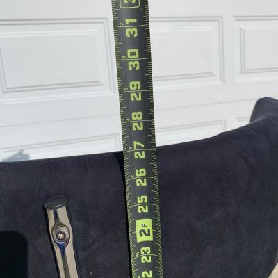 LOT 276 A: Black Round Spinning Accent Chair