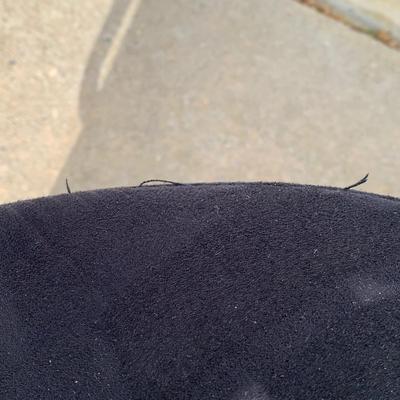 LOT 276 A: Black Round Spinning Accent Chair