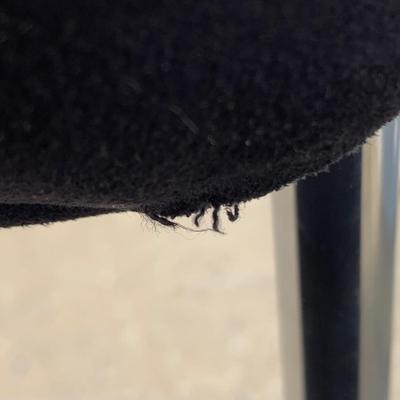 LOT 276 A: Black Round Spinning Accent Chair