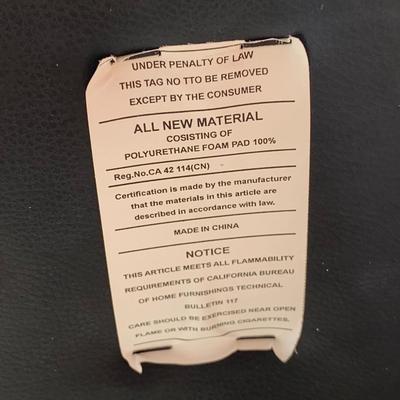 LOT 277 A: 2 Black Faux Leather Spinning Adjustable Bar Stools