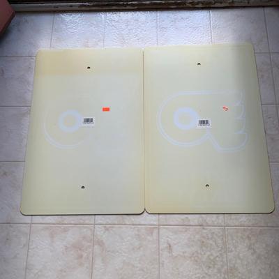 LOT 280 B: NHL Philadelphia Flyers Appreciation Collection: Signs, Pennants, & 2 1999 Inflatable "Cup Crazy" Stanley Cups