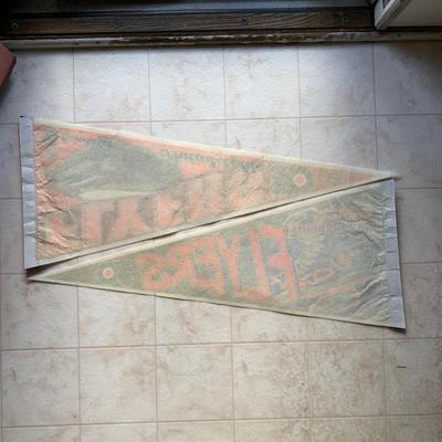 LOT 280 B: NHL Philadelphia Flyers Appreciation Collection: Signs, Pennants, & 2 1999 Inflatable "Cup Crazy" Stanley Cups