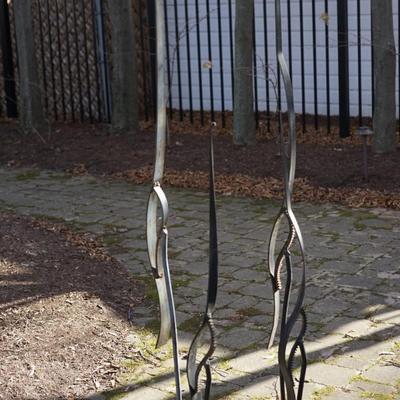 GROUPING OF STAMPED ELLIS NELSON CRANE SCULPTURES