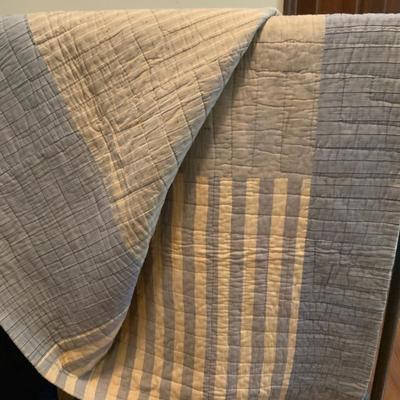 Vintage feed sack quilt 58” x 68”