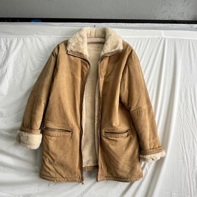 Lot 147 suede and shearling coat (M) brand Winlet NewYork