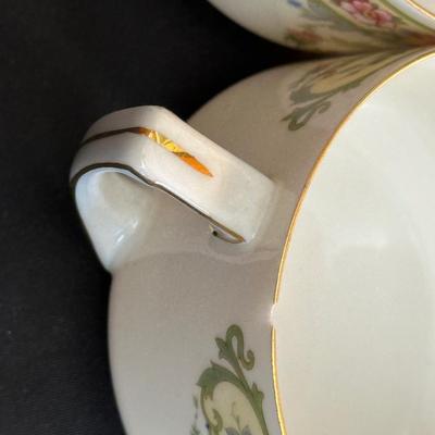 Bavaria Tirschenreuth China Tea Cups & Plates