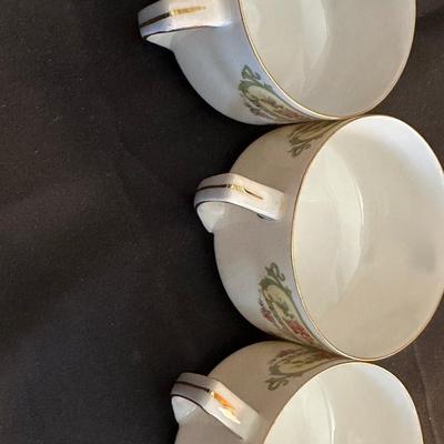 Bavaria Tirschenreuth China Tea Cups & Plates