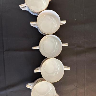 Bavaria Tirschenreuth China Tea Cups & Plates